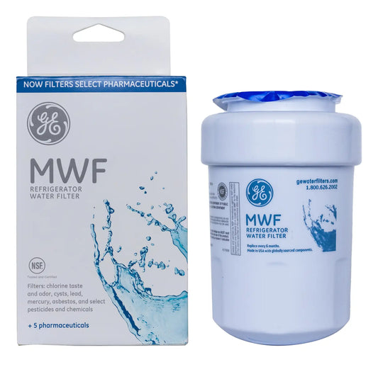GE MWF Refrigerator Water Filter, 3 Pack - Refrigerator Filter Store