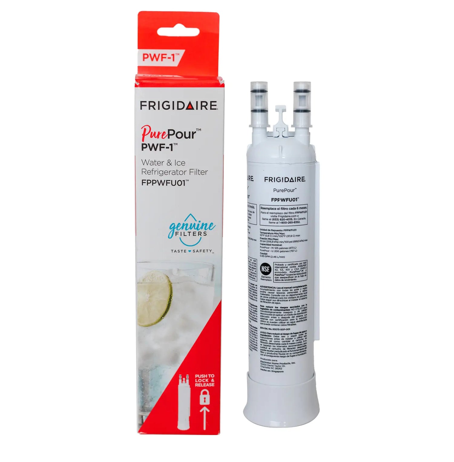 Frigidaire FPPWFU01 PurePour PWF-1 Refrigerator Water Filter