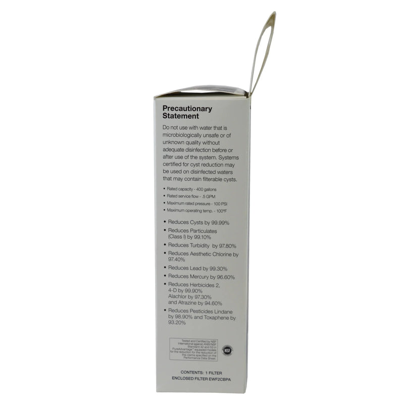 2 pack Replacement Electrolux EWF2CBPA Pure Advantage Water Filter