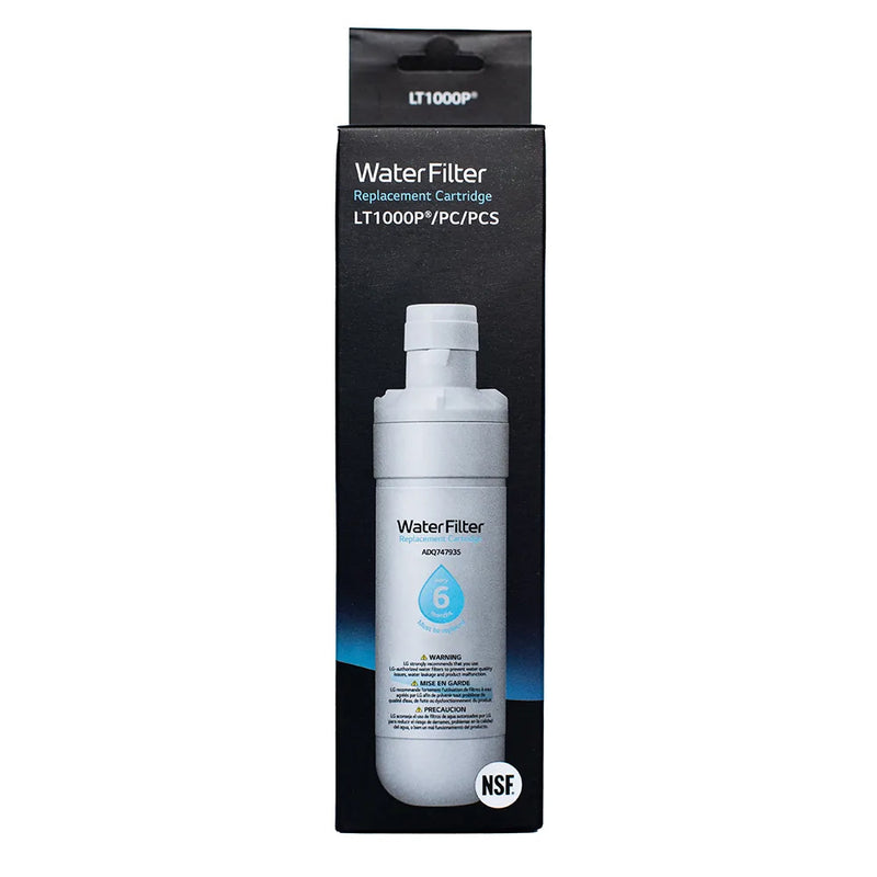 2 pack Compatible Replacement for LG LT1000P Refrigerator Water Filter ADQ747935, ADQ74793501 - Refrigerator Filter Store