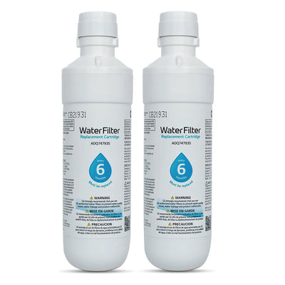 Replacement for LG LT1000P, PC/PCS ADQ747935, ADQ74793501 Refrigerator Water Filter, 2 pack - Refrigerator Filter Store