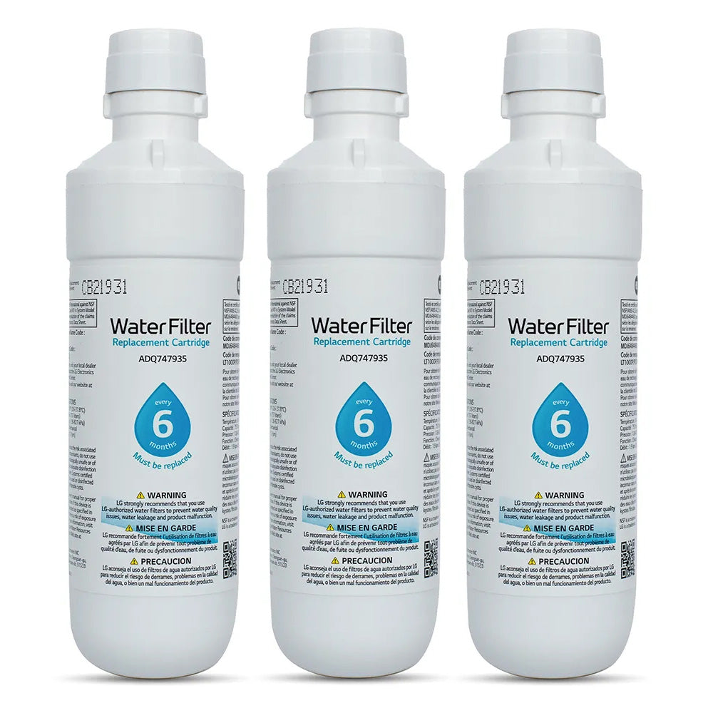 3 pack Compatible Replacement for LG LT1000P Refrigerator Water Filter ...