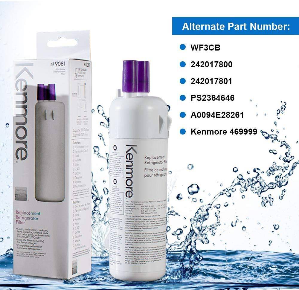 4-Pack Kenmore 9081 / 469081 Refrigerator Water Filters - US Stock, New